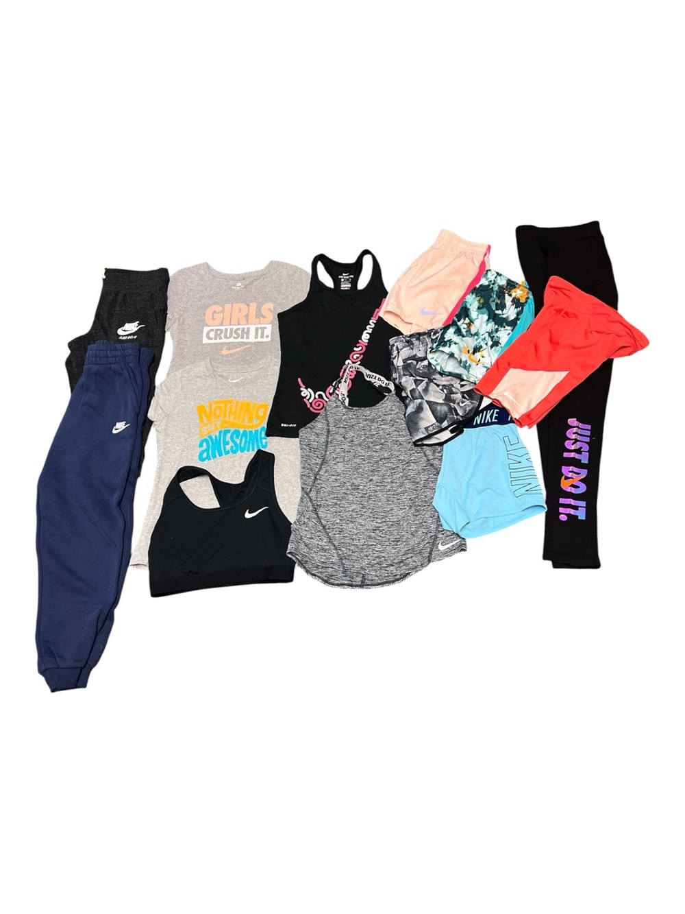 Girl’s Clothing Bundle of 12 Nike Pieces Size M